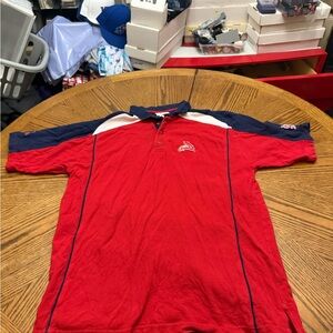 Vintage St Louis Cardinals Lee Sport Navy Polo with Red Trim